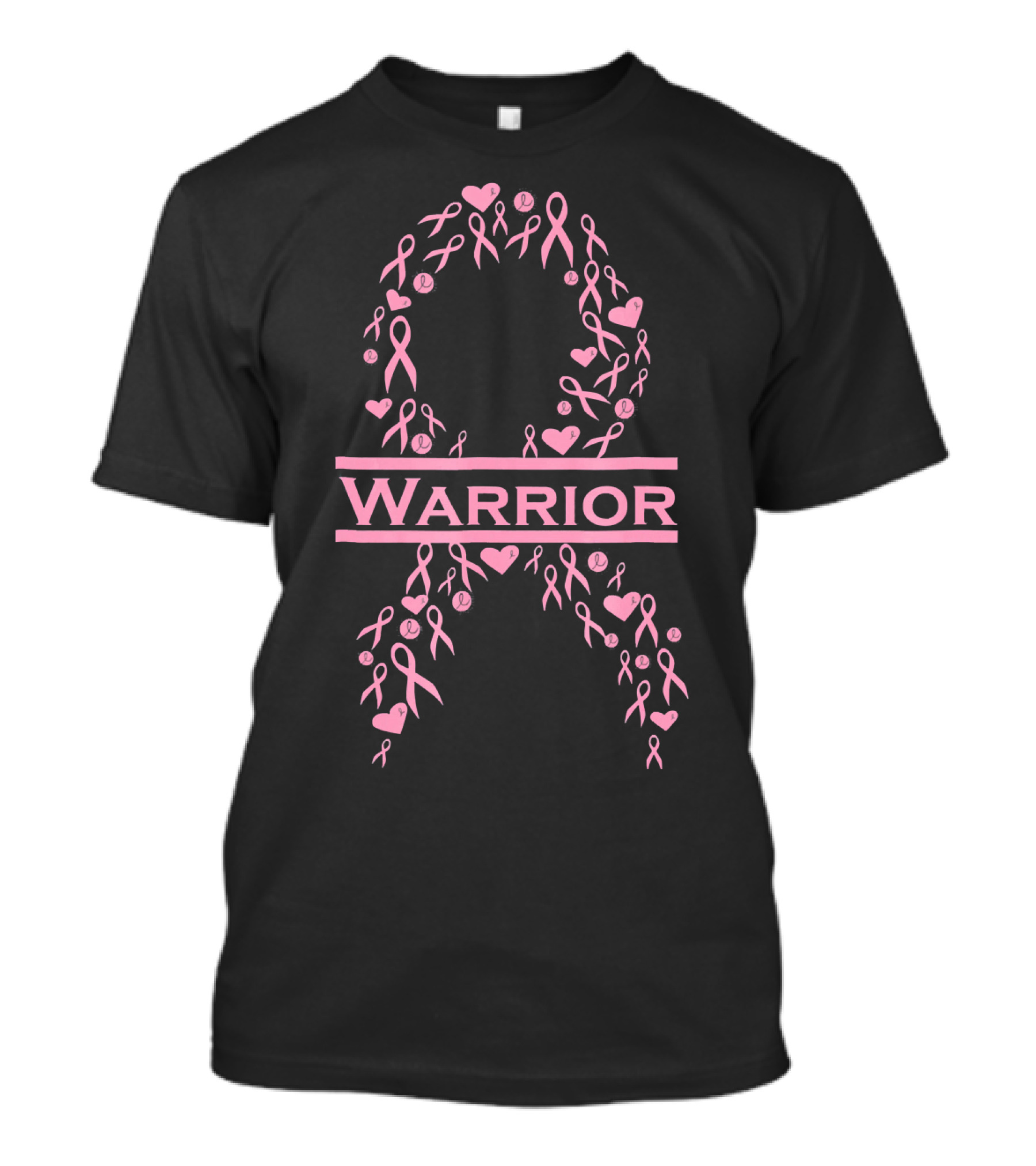 Breast Cancer Awareness Pink Ribbon Warrior T-Shirt