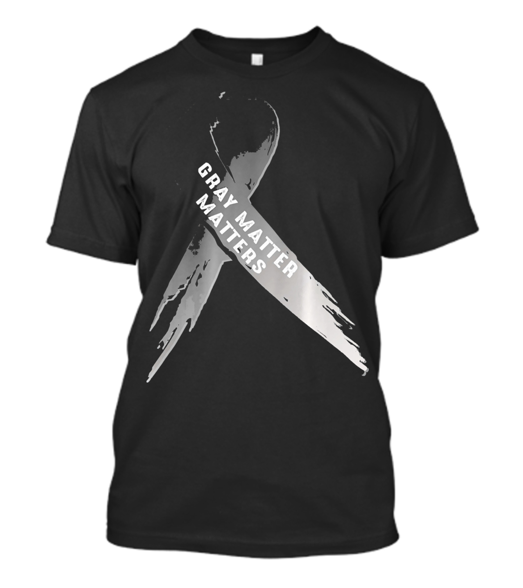 Gray Matter Matters National Brain Tumor Cancer Awareness T-Shirt