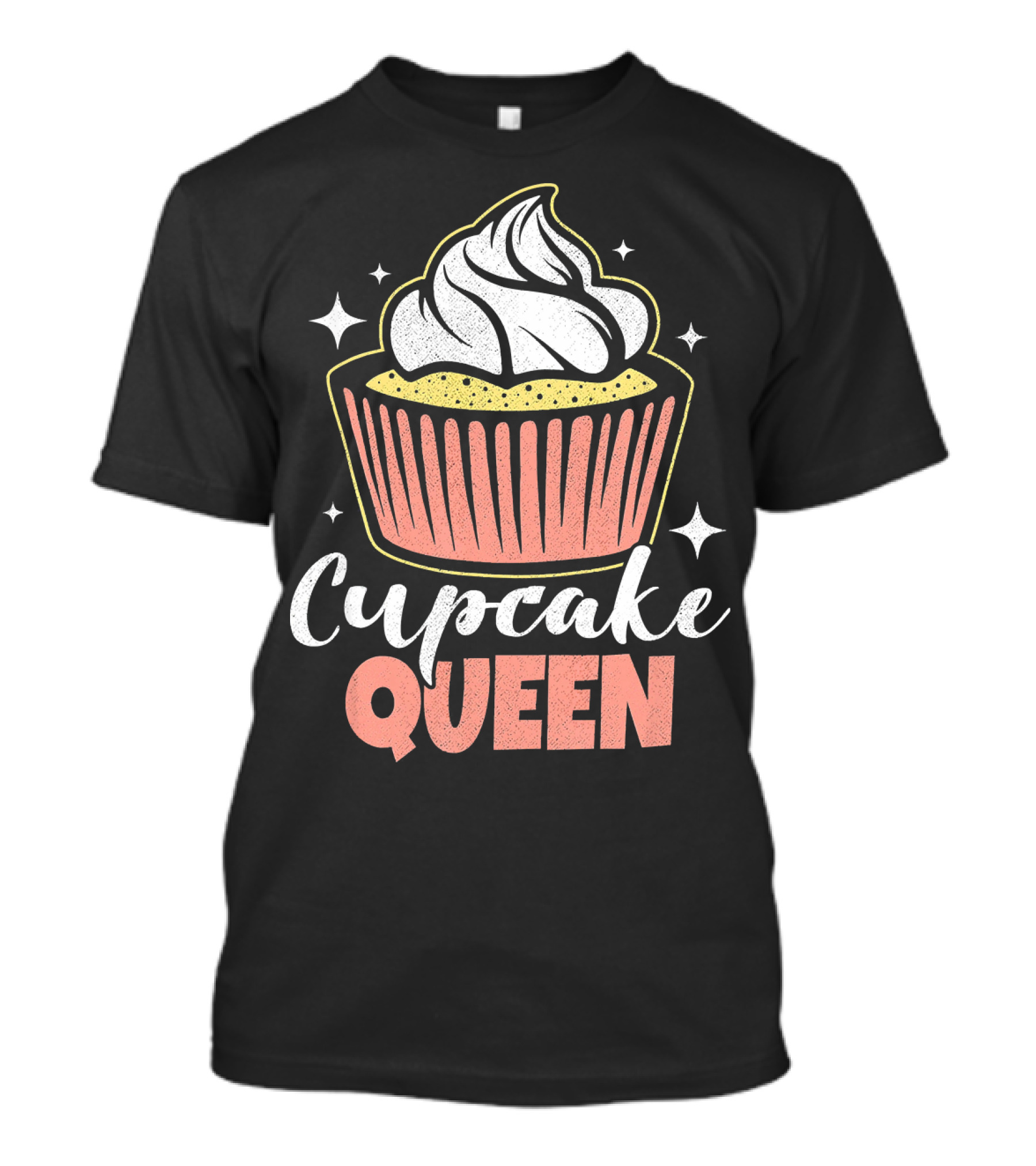 Cupcake Queen Vintage Fun Baking Food T-Shirt