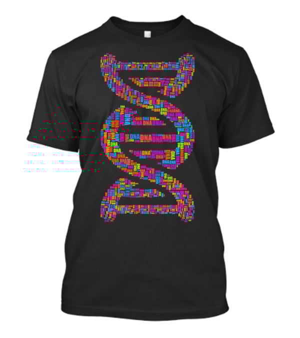 Biology DNA Molecule DNA Word Cloud Spiral T-Shirt