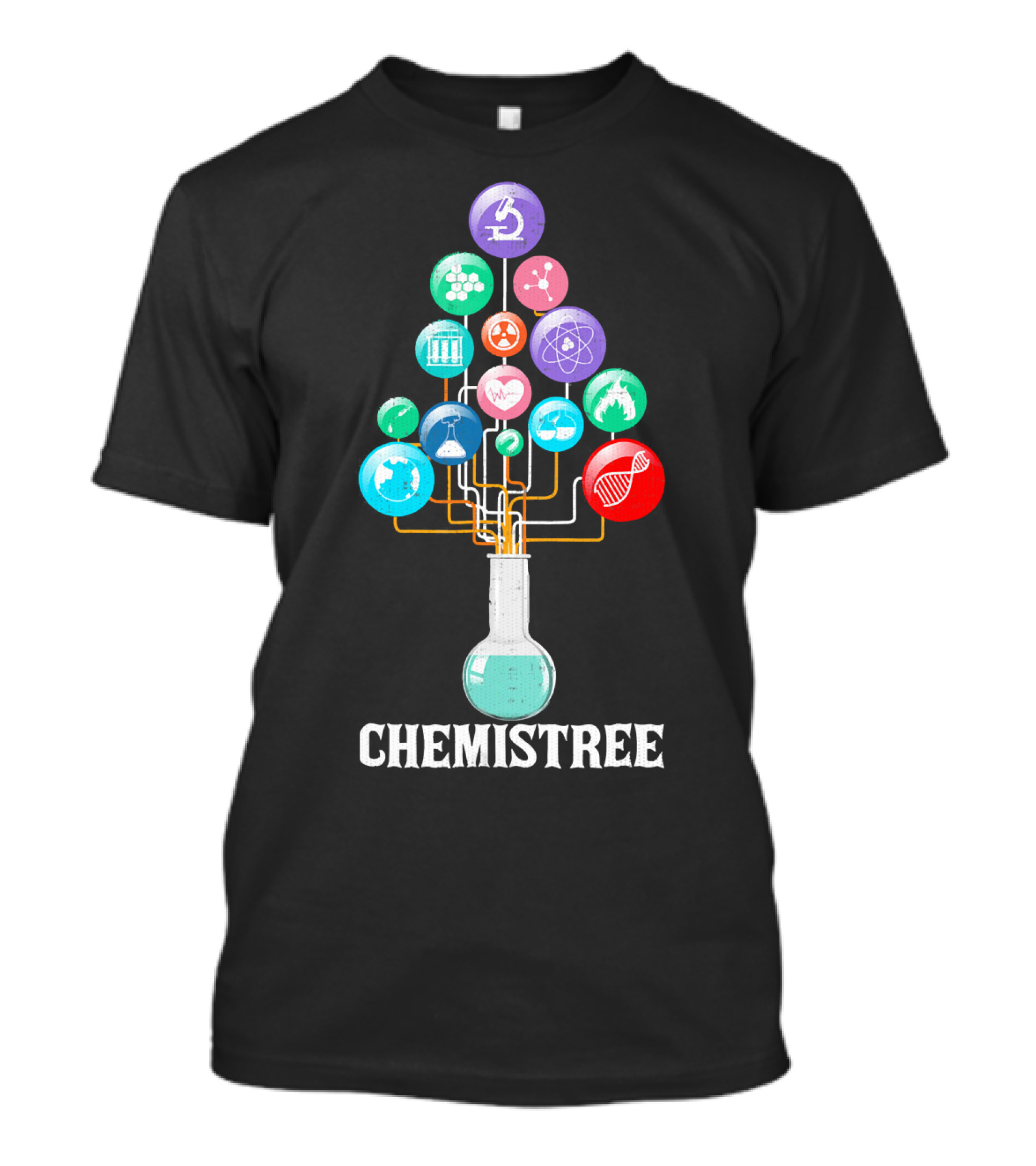 ChemiSTREE Science Chemistry Lover Icons T-Shirt