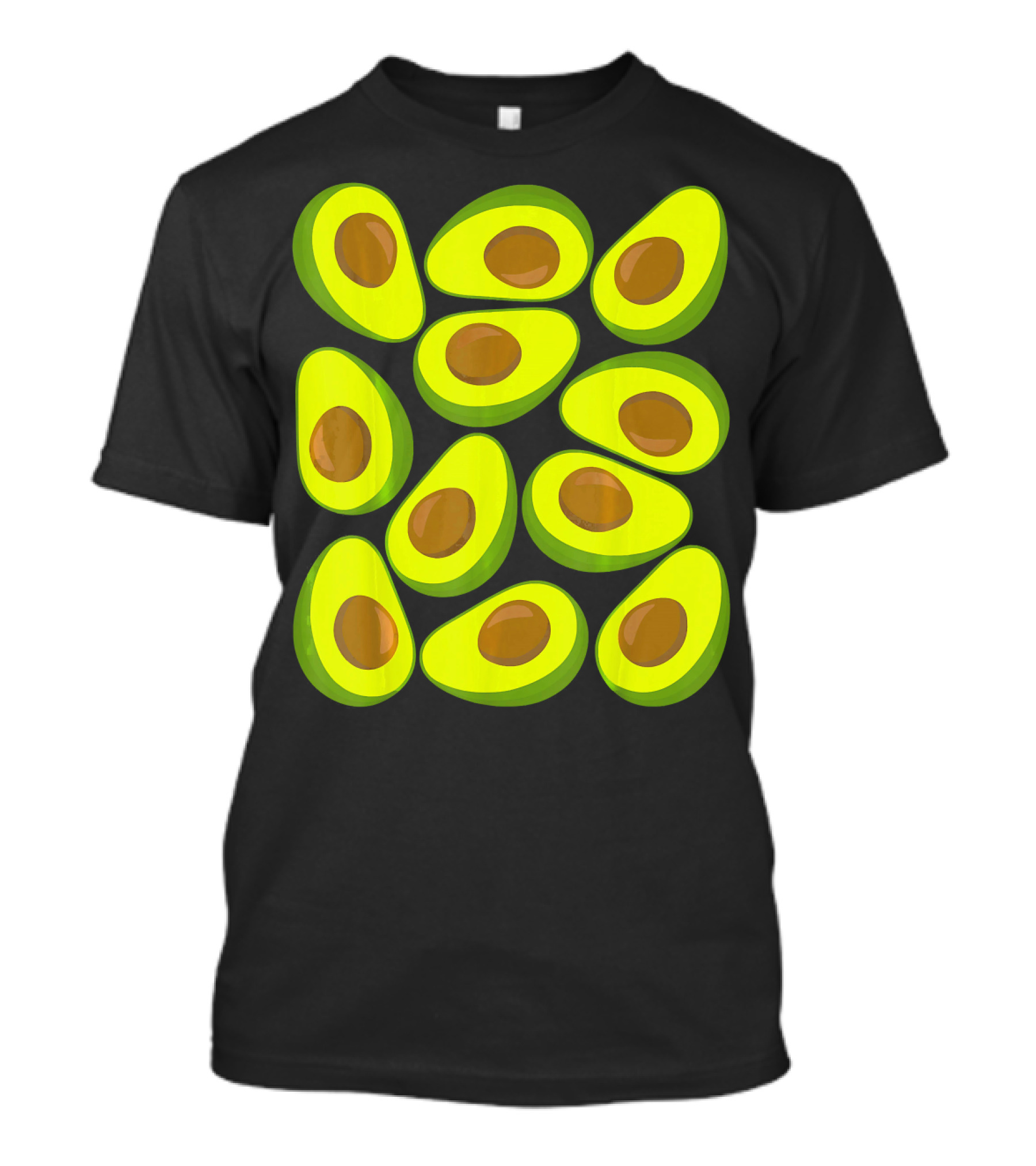 Avocado Pattern Funny Costume Holy Guaca T-Shirt