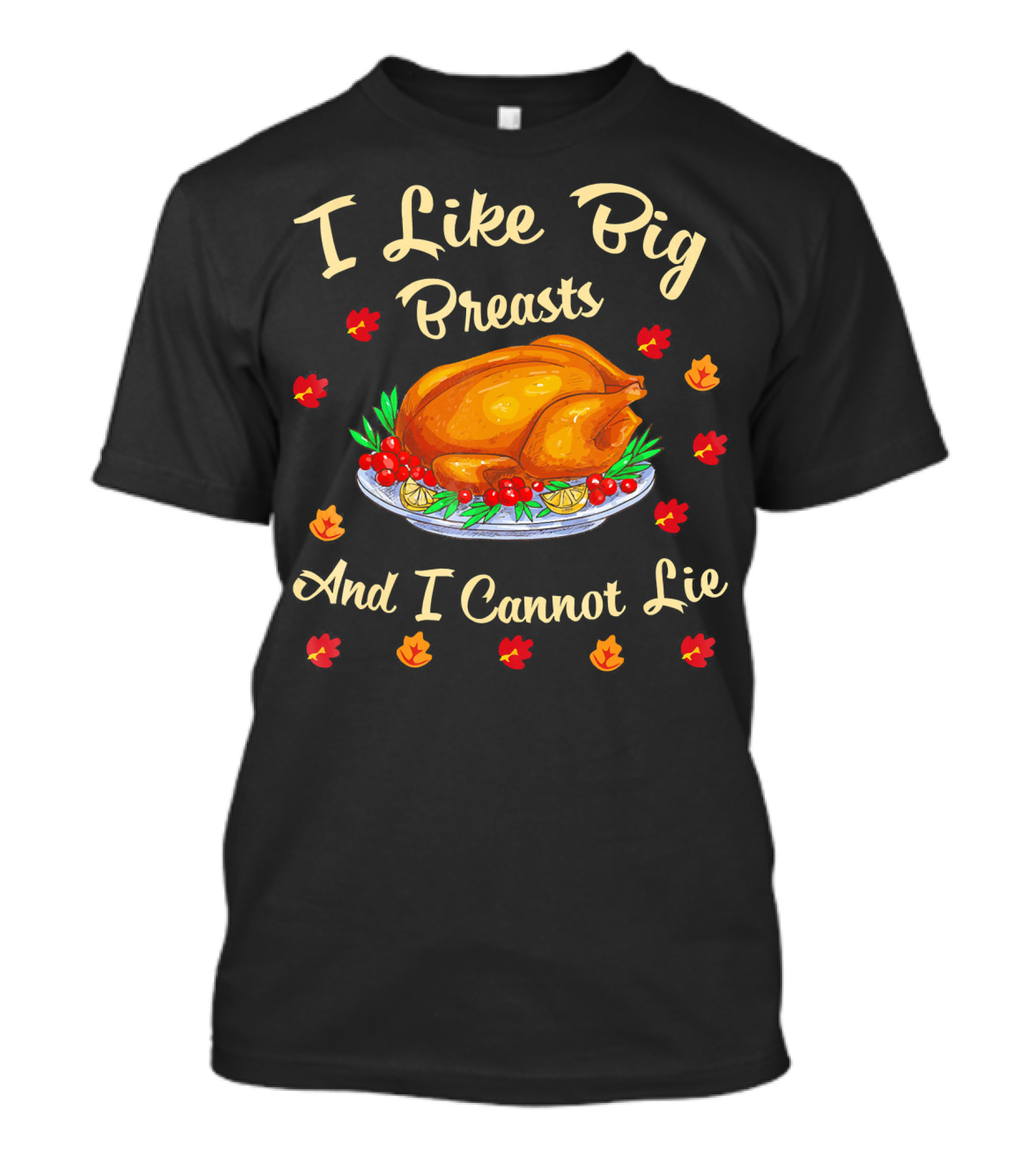 I Like Big Breasts And I Cannot Lie Turkey Thanksgiving T-Shirt
