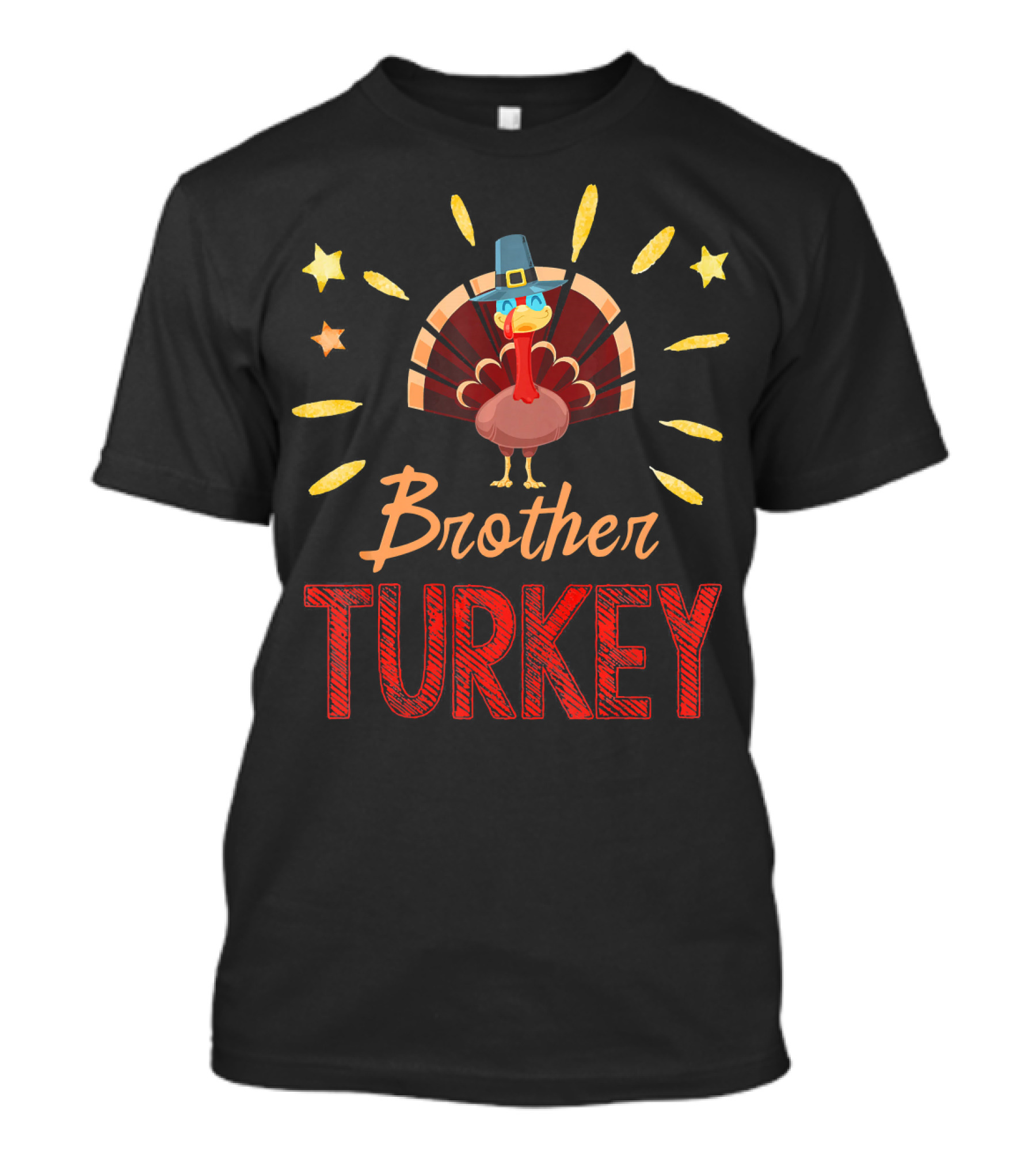 Thanksgiving Day Fall Harvest Brother Turkey T-Shirt