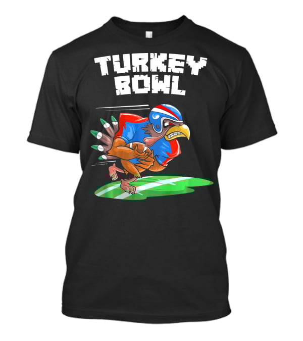 Turkey Bowl Funny Thanksgiving Football Turkey T-Shirt