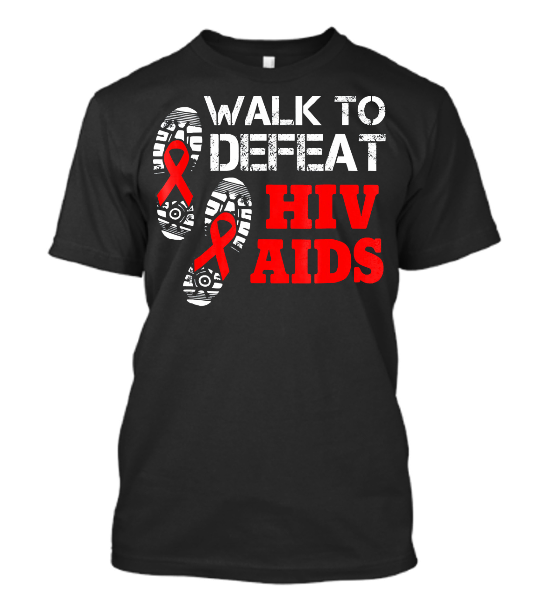 Walk To Defeat HIV AIDS T-Shirt