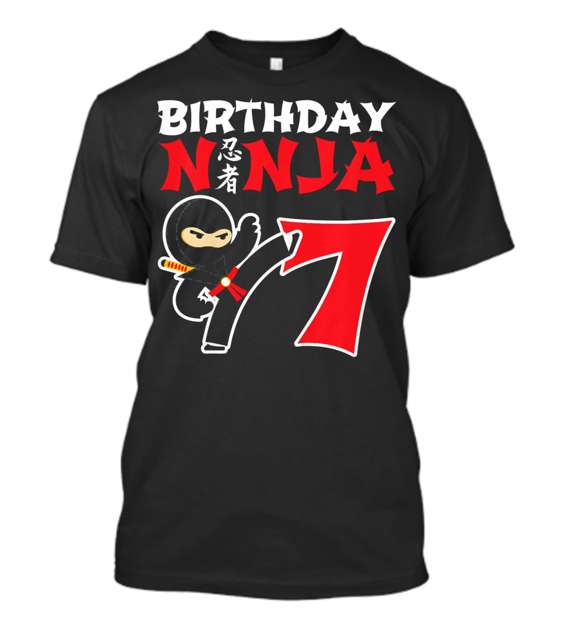 Birthday Ninja 7 Year Old T-Shirt
