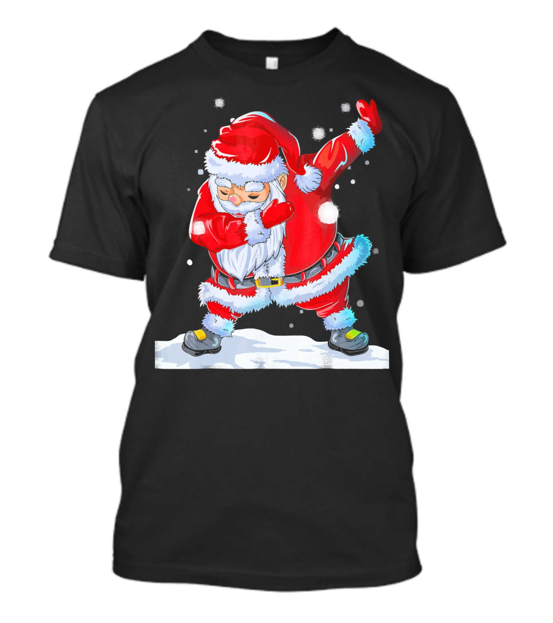 Dabbing Santa Claus Christmas Funny Festive Pose T-Shirt