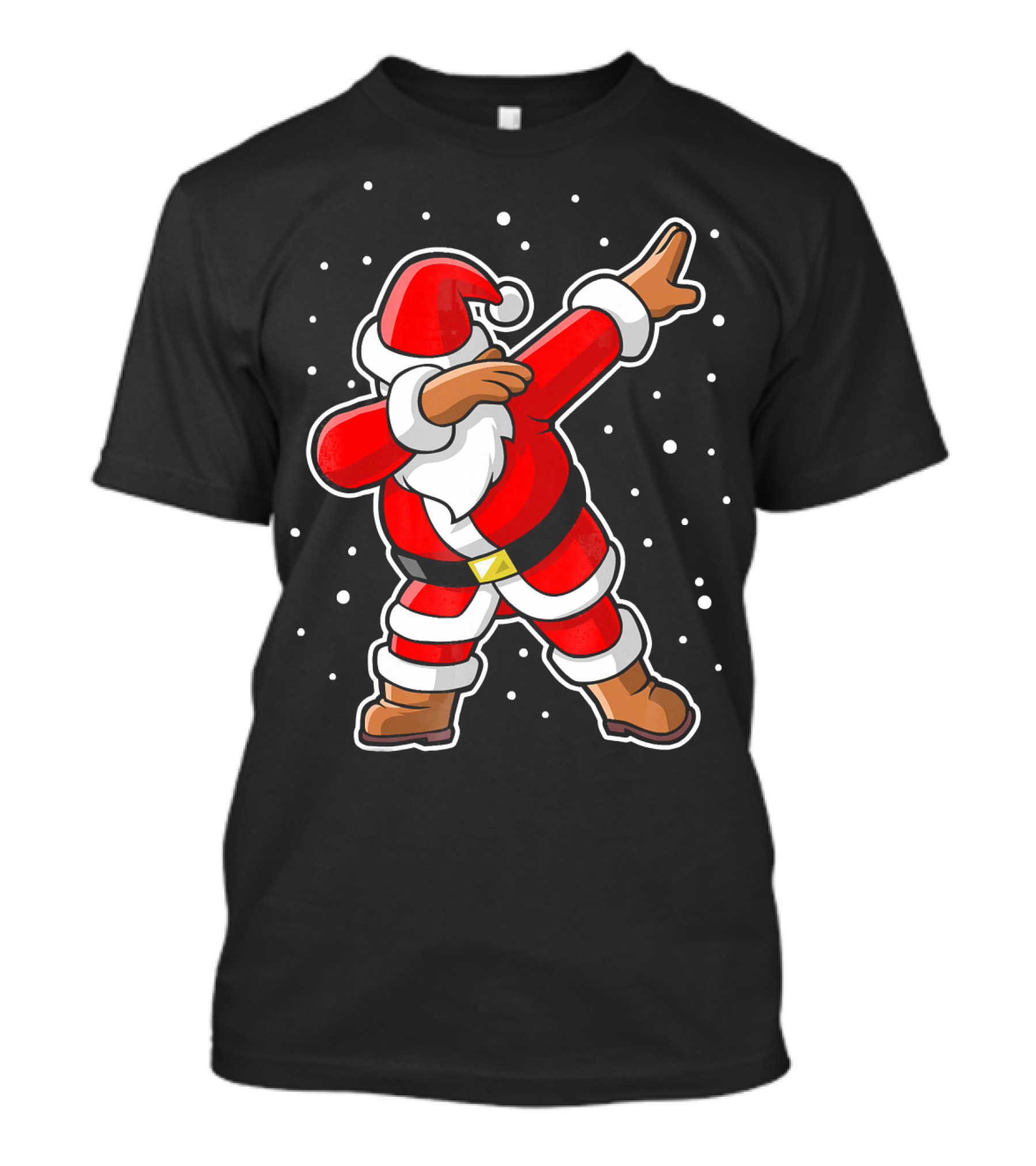 Dabbing Santa Claus Snowing Iconic Christmas Pose T-Shirt