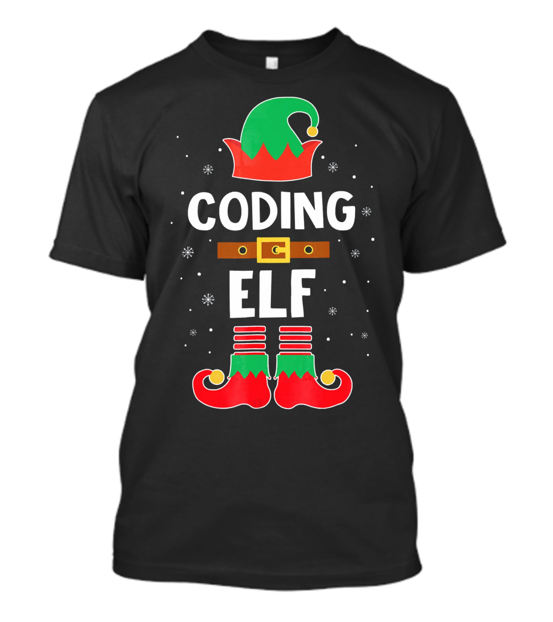 CODING ELF Christmas Computer Me Festive T-Shirt