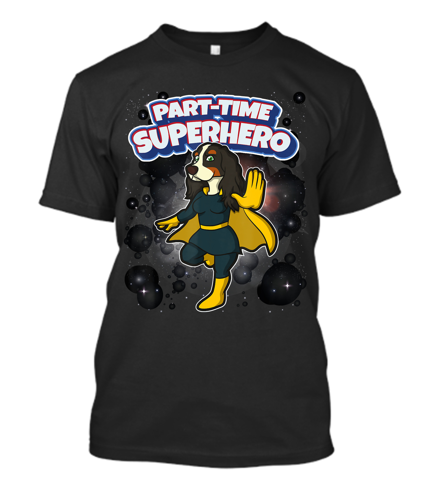 Part-Time Superhero English Cocker Spaniel Comic T-Shirt