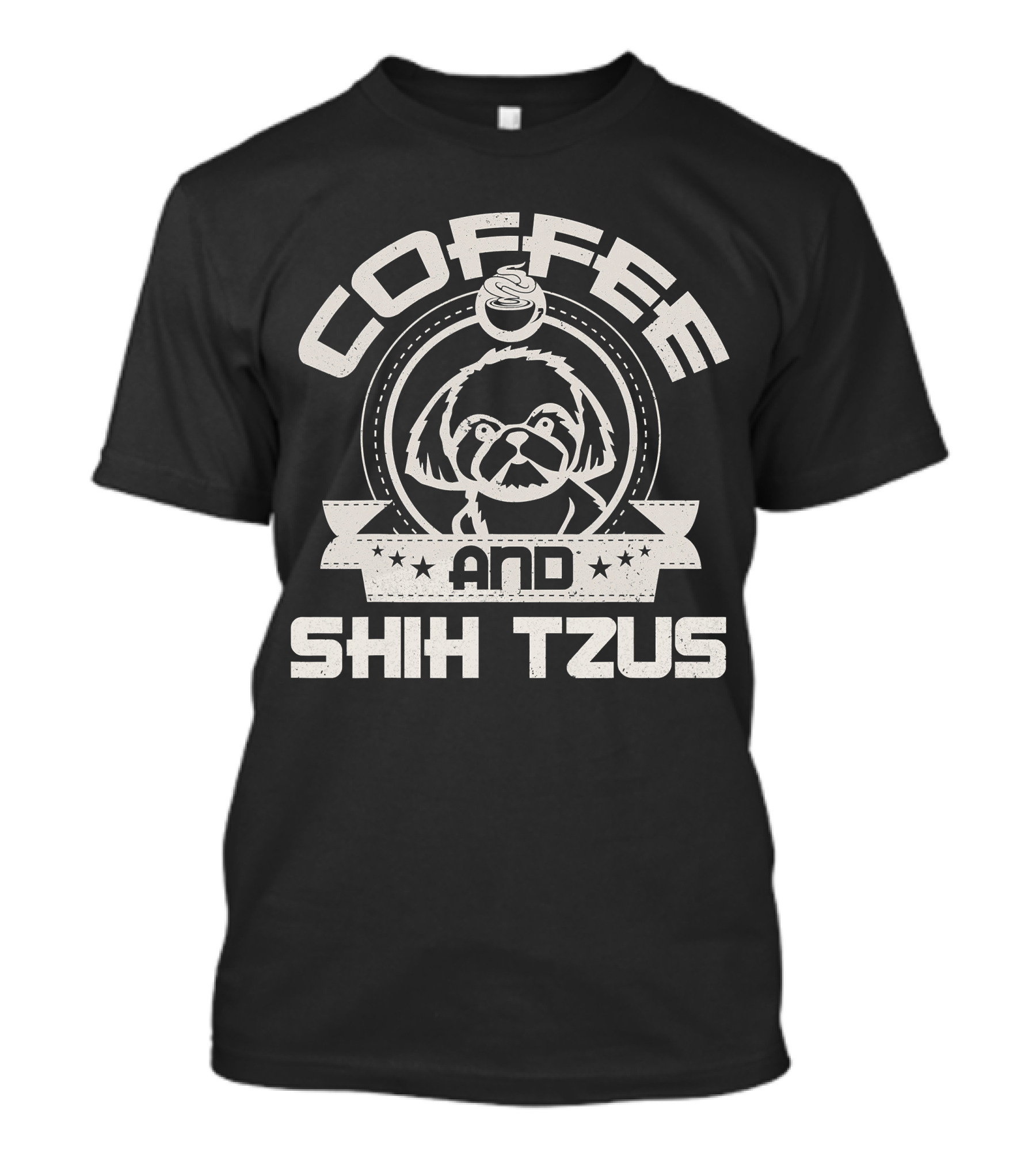 Coffee And Shih Tzus Coffee Drinking Dog Owner Love T-Shirt