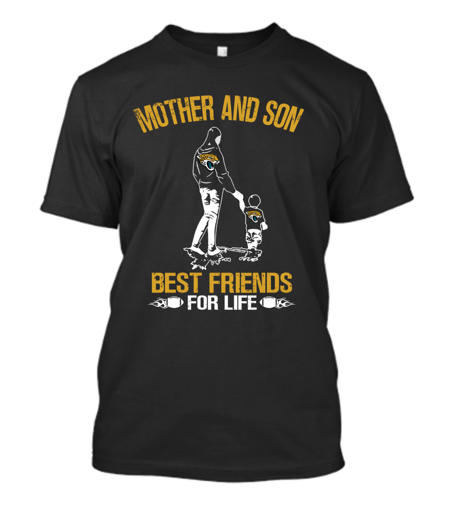 Mother And Son Jacksonville Jaguars Best Friends For Life T-Shirt
